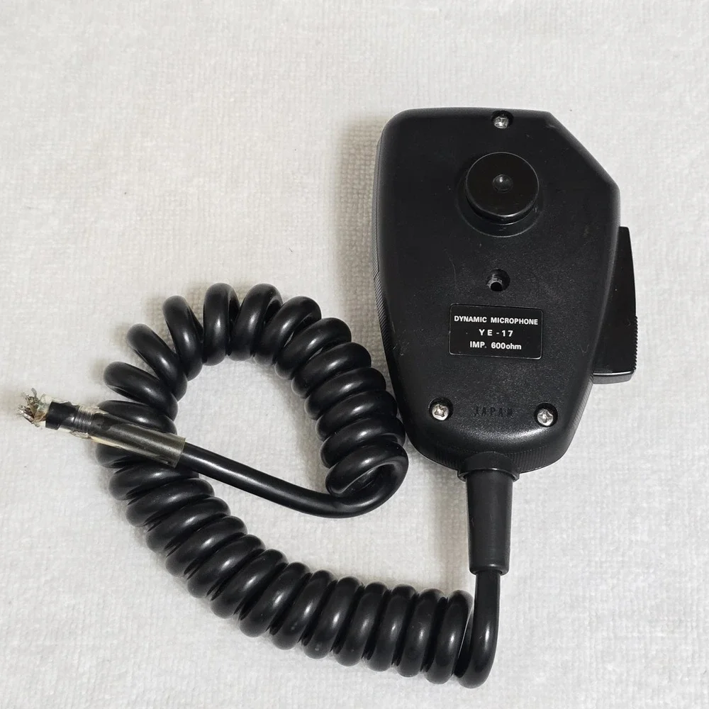 Vintage YAESU YE-17 Dynamic Microphone 600 OHM Ham Radio Japan READ
